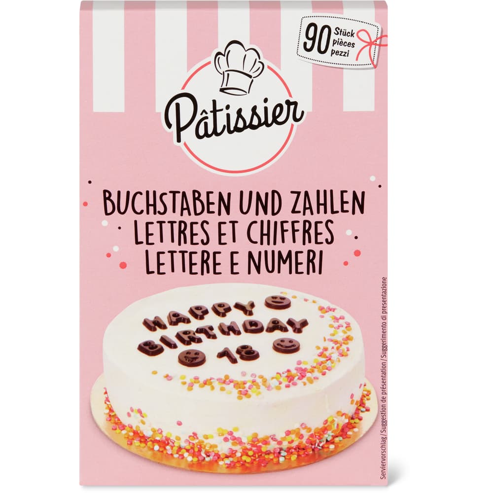 Patissier Buchstaben und Zahlen