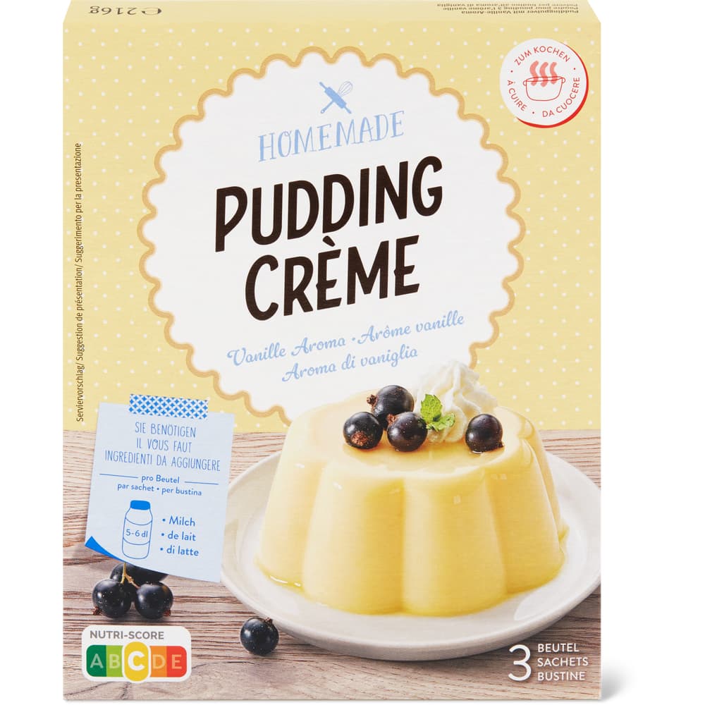 Homemade Pudding Crème Vanille