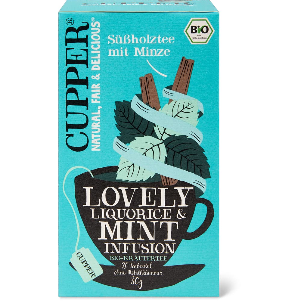 Cupper Bio Kräutertee Süßholz & Minze