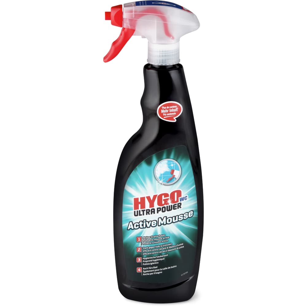 Hygo Ultra Power Badreiniger Spray Active Mousse