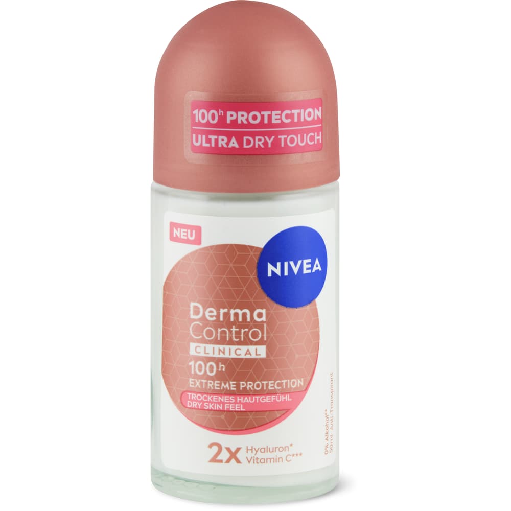 Nivea Deo Roll on Derma Control Clinical 100h, Vitamin C