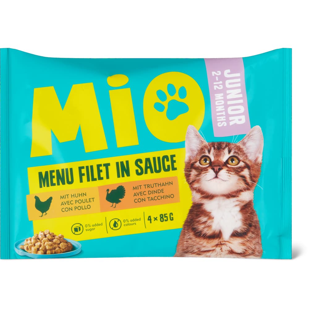 Mio Junior Häppchen in Sauce Huhn, Truthahn