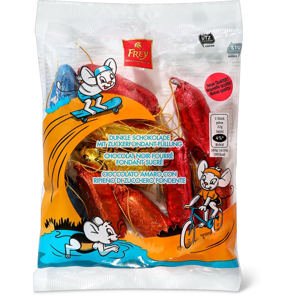 Frey Zuckerfondantfüllung mit dunkler Schokolade