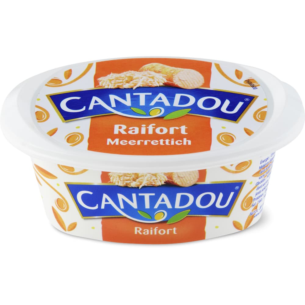 Cantadou Doppelrahm-Frischkäs pasteurisiert Meerrettich