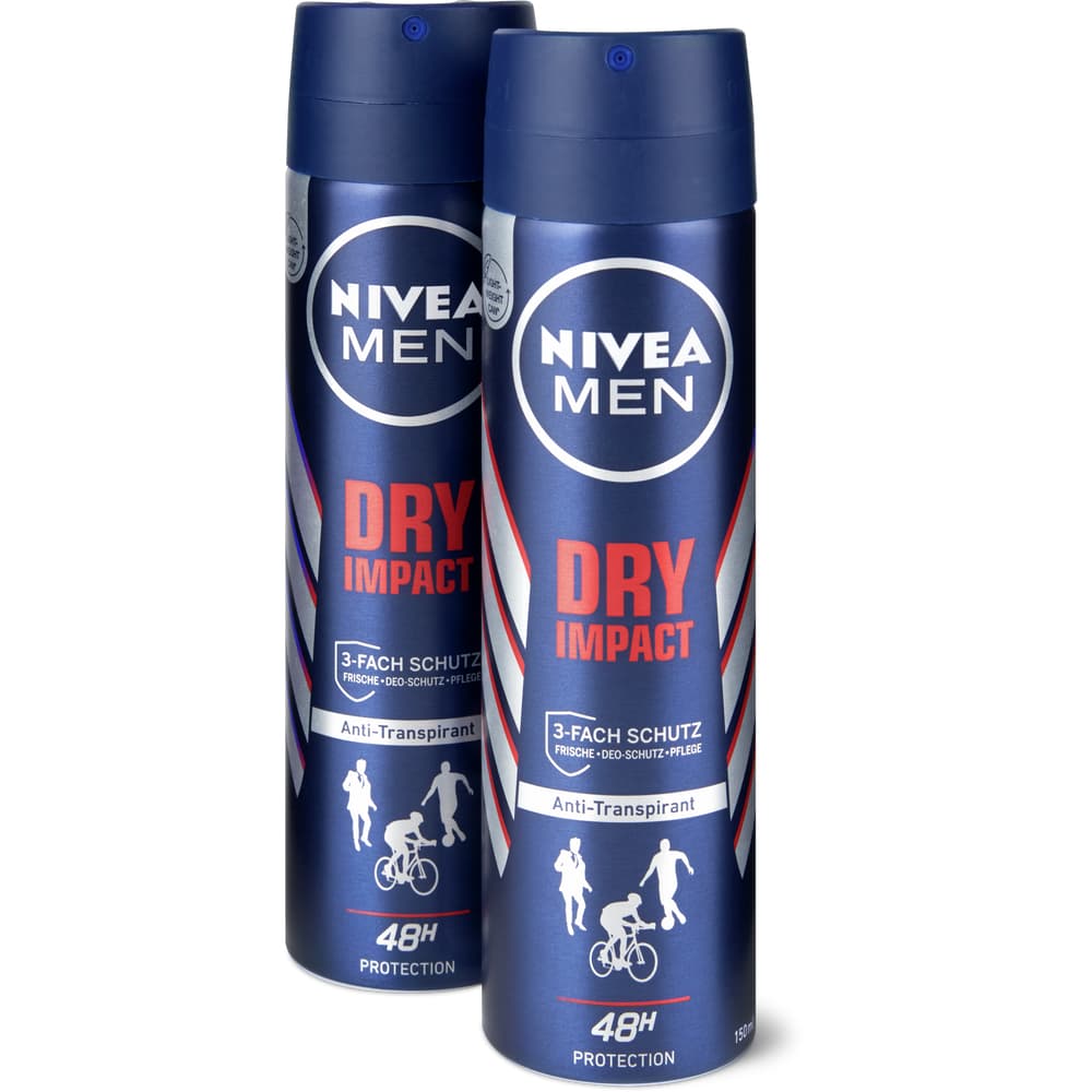 Nivea Men Dry Impact Deodorant Roll-On 72h, 0% Alkohol