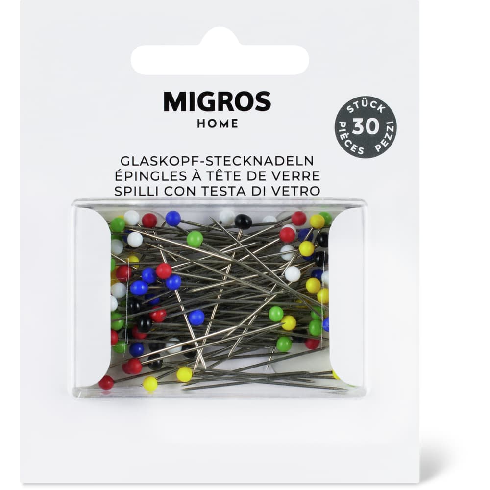 Migros Home Glaskopfstecknadeln 30mm