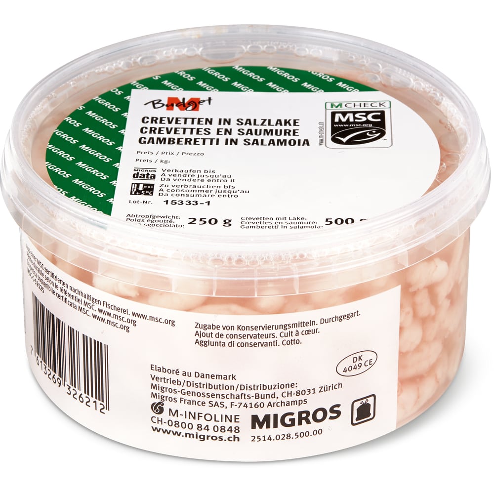 M-Budget MSC Crevetten in Salzlake
