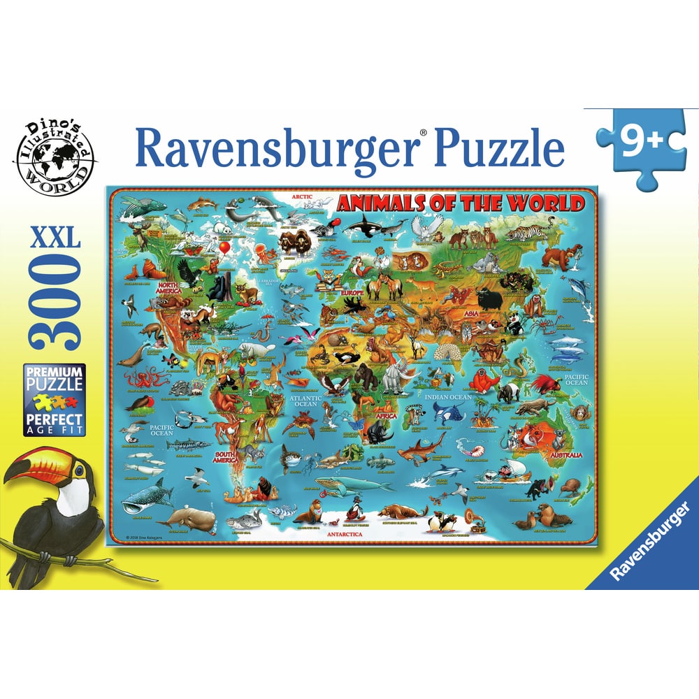 Ravensburger Puzzle Tiere rund um die Welt 300 Teile