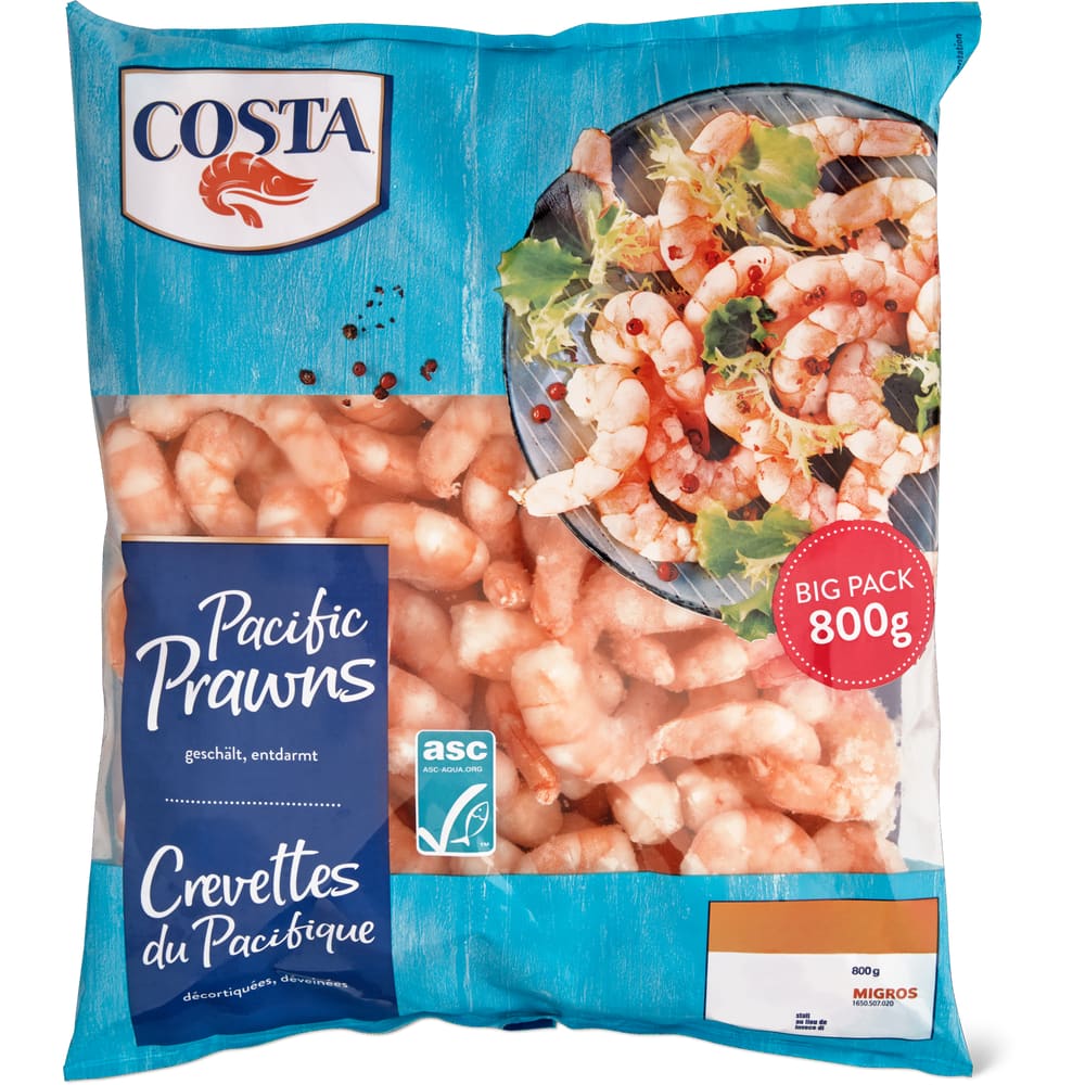 Costa Pacific Prawns Crevetten geschält, entdarmt
