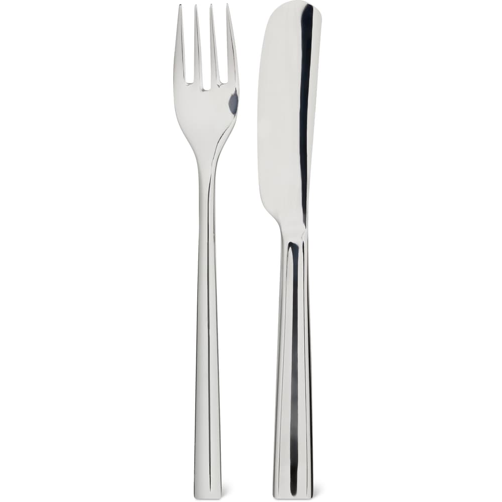Migros Kitchen & Co. Apero-Set Forte, Gabel & Buttermesser Silber