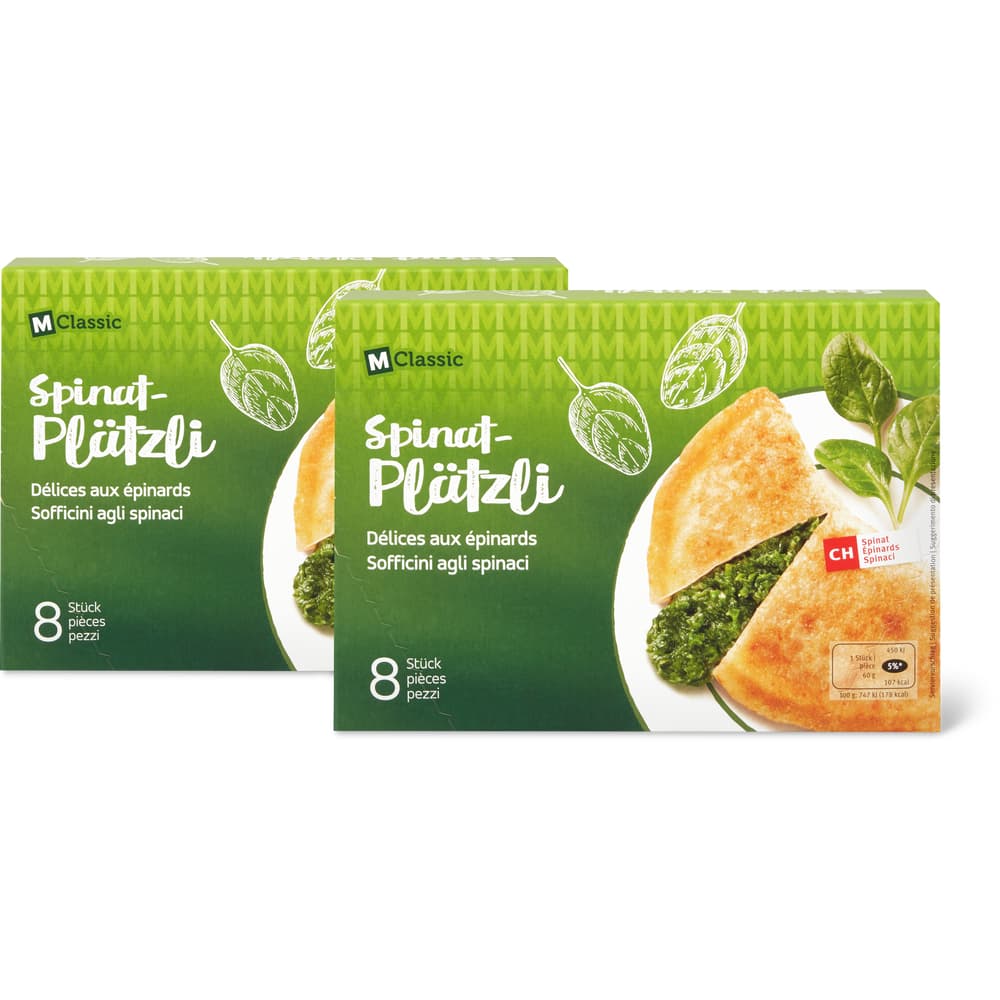 M-Classic Teigplätzli Spinat