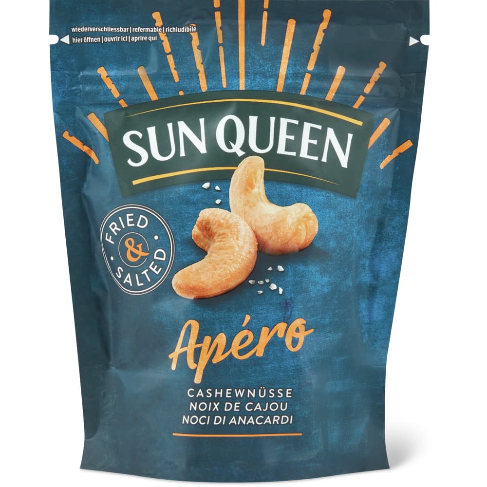 Sun Queen Apéro Cashewkerne geröstet und gesalzen