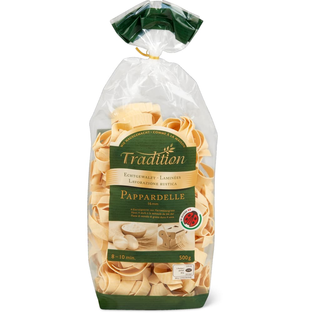 Tradition IP-SUISSE Pappardelle aus Eier