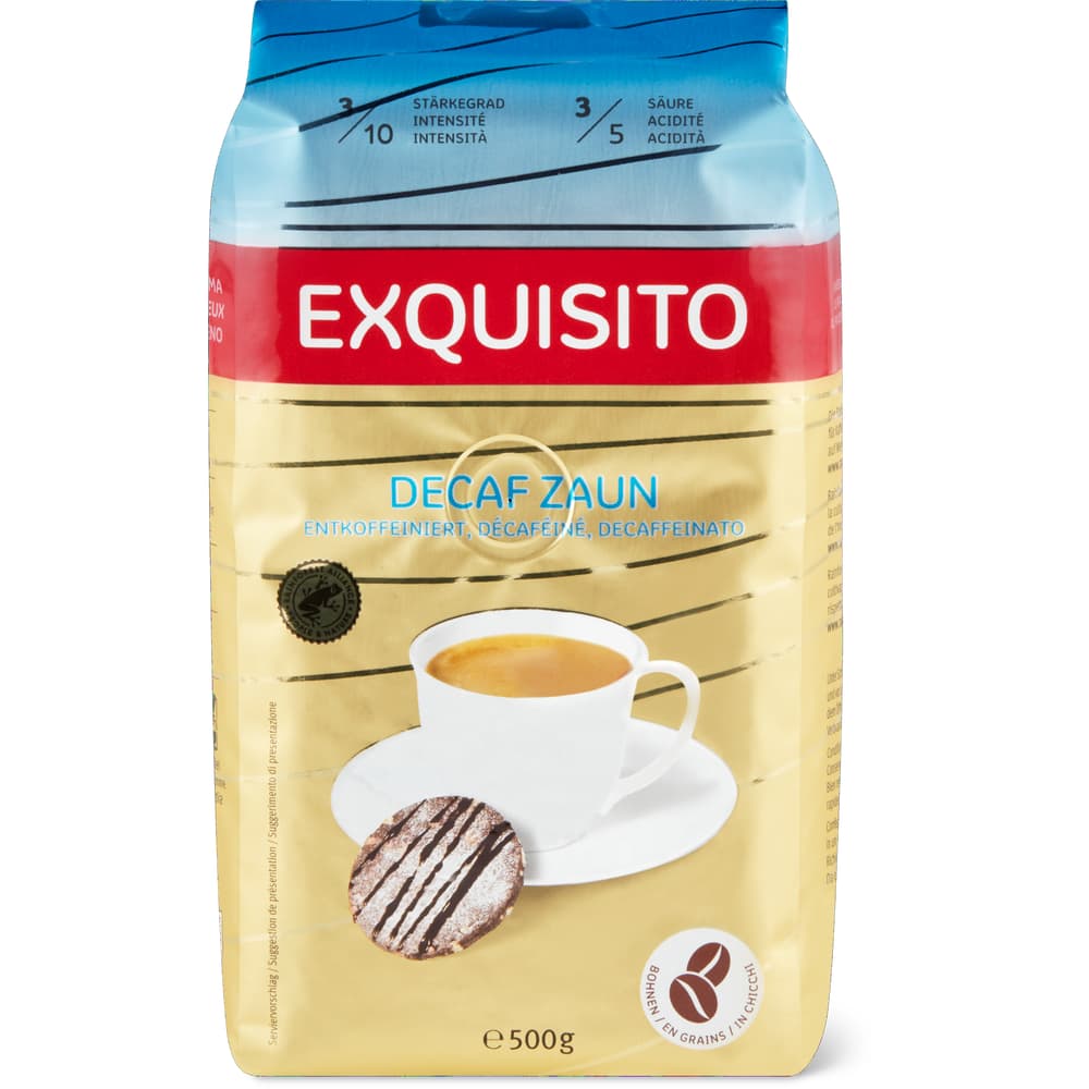 Exquisito Decaf Zaun Bohnenkaffee Entkoffeiniert
