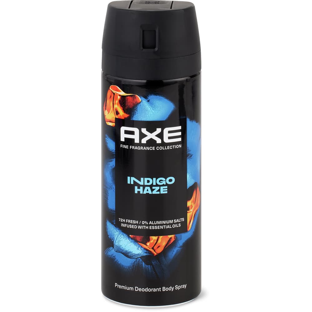 Axe Deo Bodyspray Indigo Haze 72h, 0% Aluminiumsalze