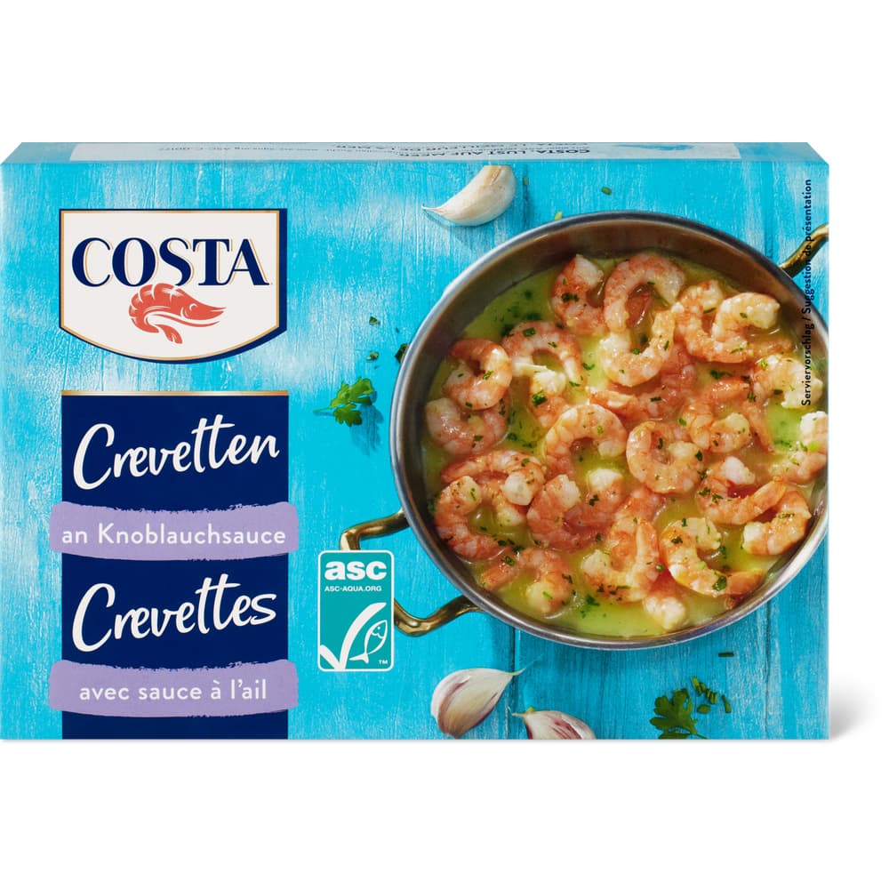 Costa Crevetten an Knoblauchsauce