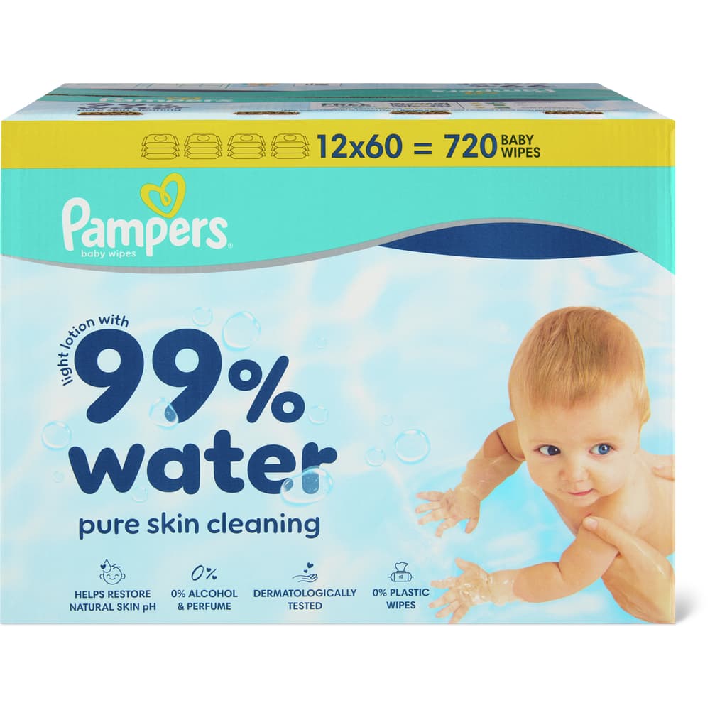 Pampers Feuchttücher AQUA 12X60Stk
