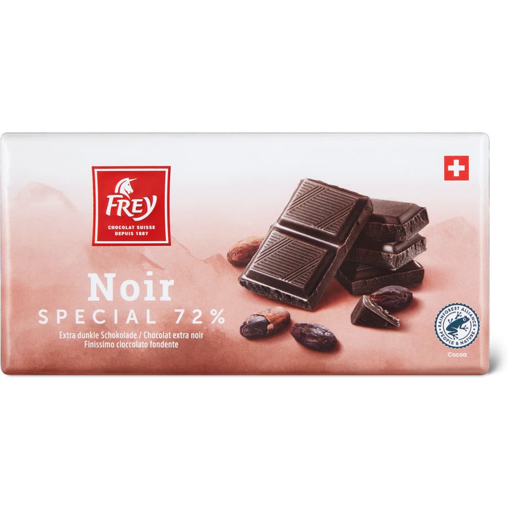 Frey Tafelschokolade Extra dunkel, 72% Kakao