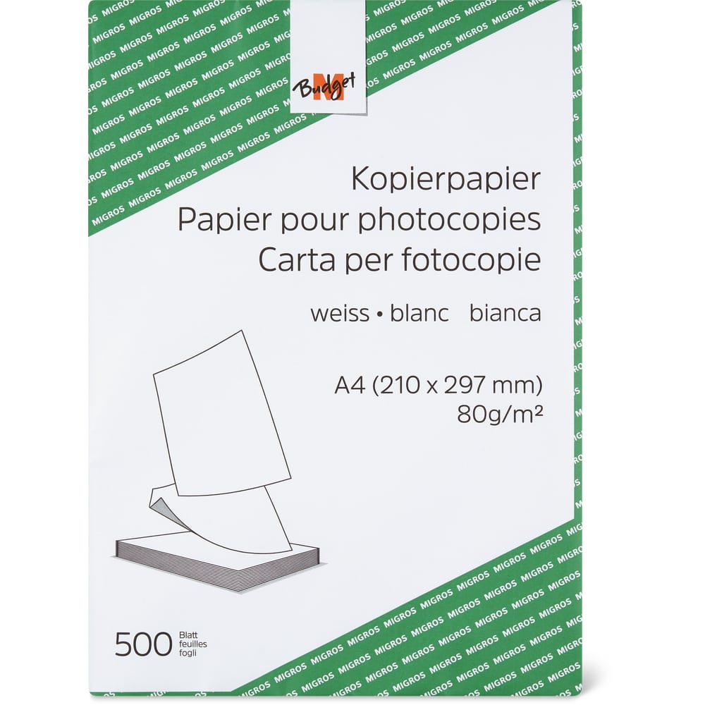 M-Budget Kopierpapier A4 Weiss