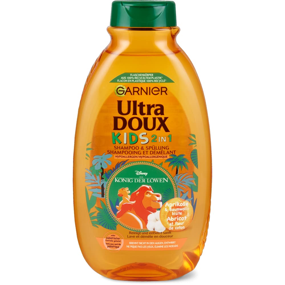 Garnier Ultra Doux Aprikose 2in1 Kids Shampoo hypoallergen