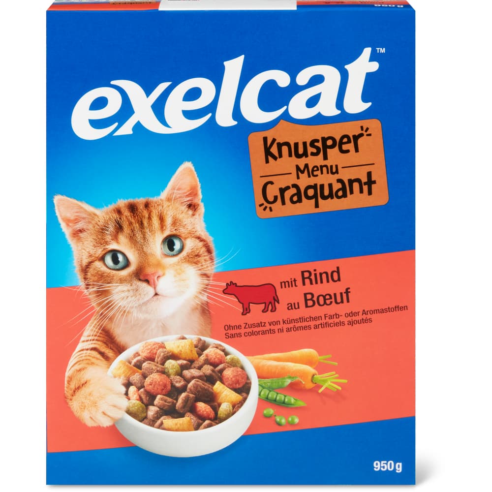 Exelcat Adult Trockenfutter für Katzen Rind
