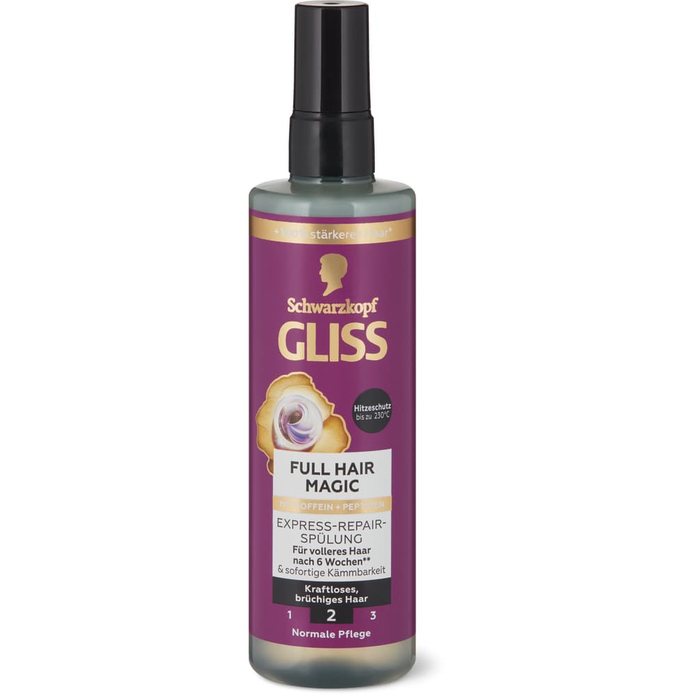Gliss Full Hair Magic Fülle-Schaumspülung kraftloses, brüchiges Haar