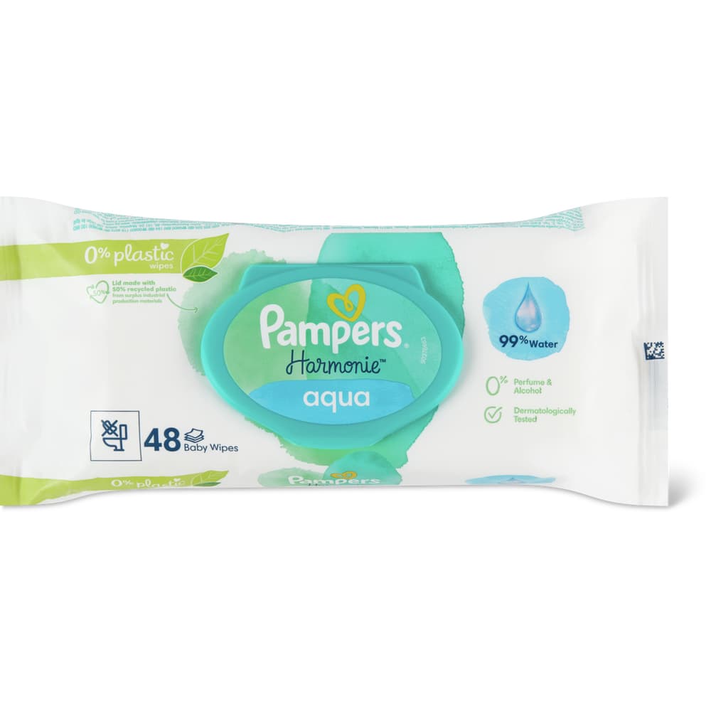 Pampers Harmonie Baby-Feuchttücher Aqua