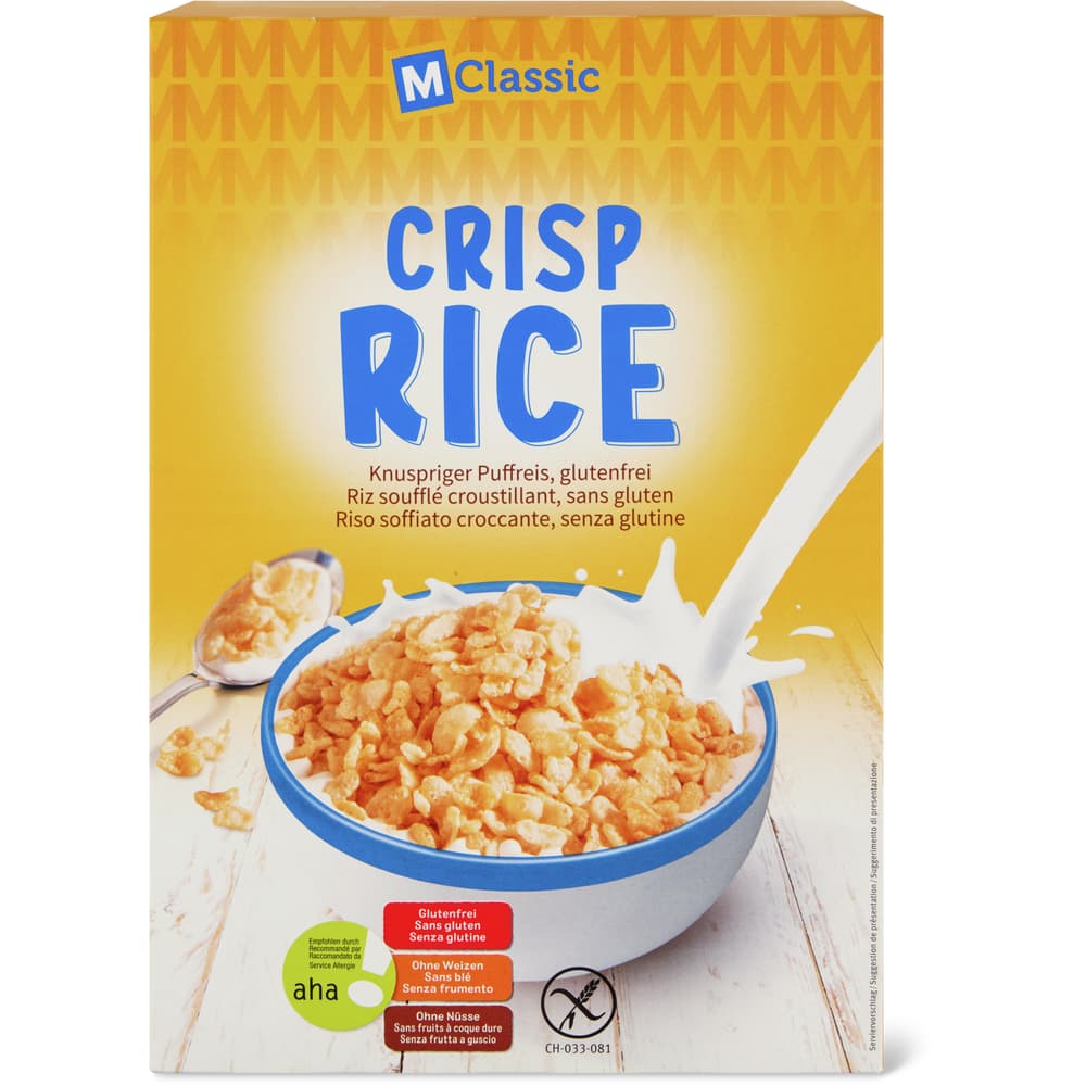 M-Classic aha! Knuspriger Puffreis Glutenfrei