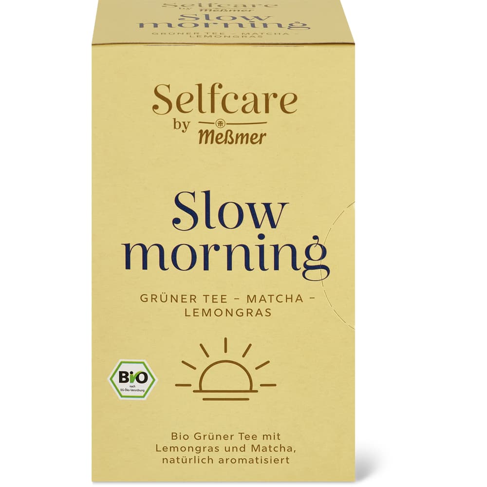 Messmer Selfcare Slow Morning Bio, Matcha, Lemongras