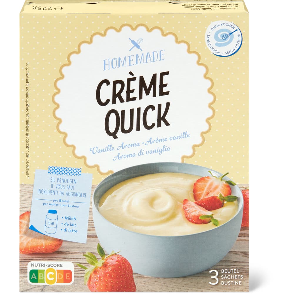 Homemade Crème Quick Vanille Aroma