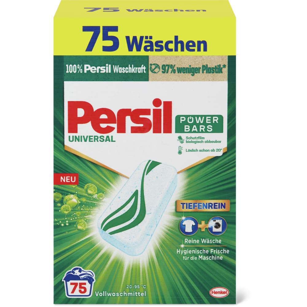 Persil Waschmittel Bars Universal, 75 Waschgänge