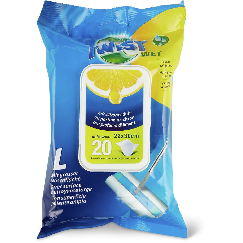 Twist Wet Ersatztücher feucht, Grösse L
