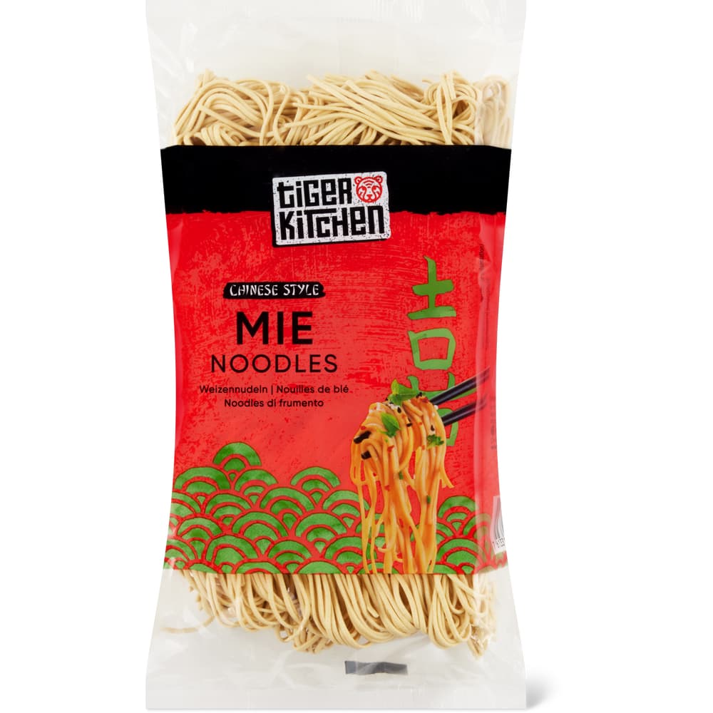 Tiger Kitchen · Chinese-Style Mie Noodles · Wheat noodles, vegan • Migros