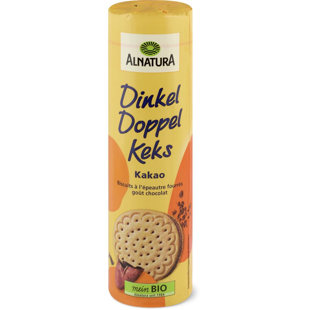 Alnatura Doppelkeks Bio, Dinkel mit Kakao