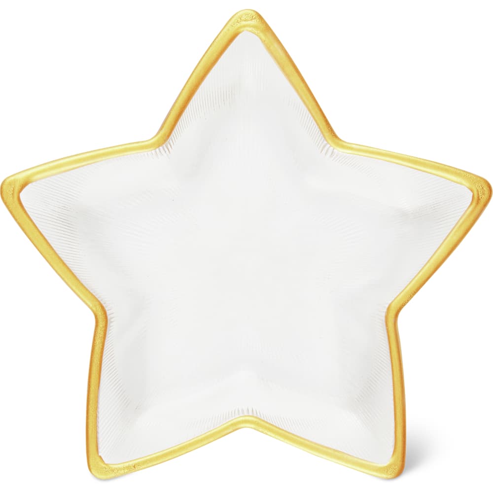Migros Kitchen & Co. Teller transparent mit Goldrand