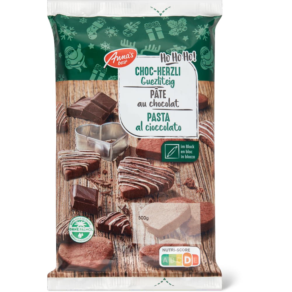Anna's Best Choc-Herzli-Teig im Block