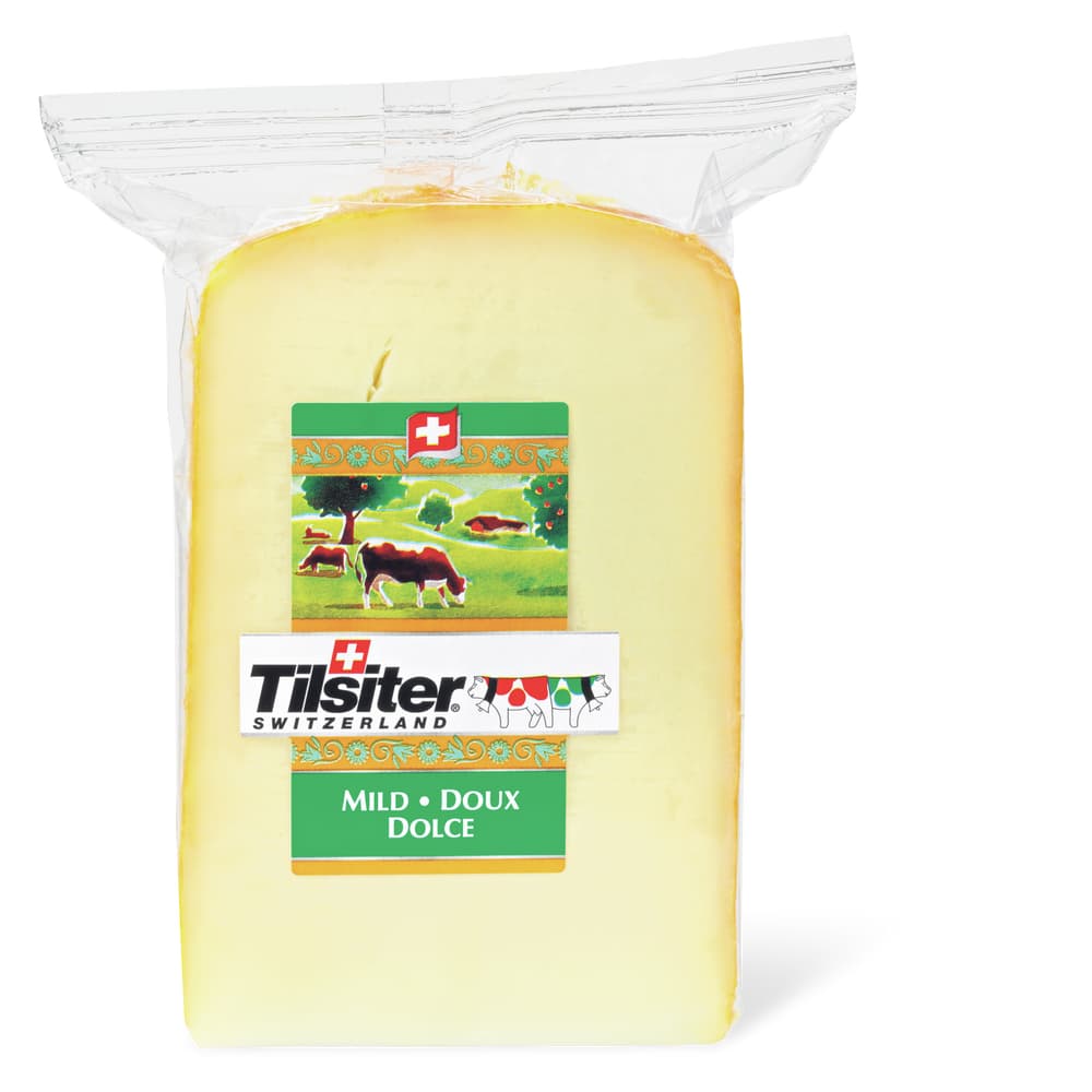 Tilsiter Schweizer Halbhartkäse, vollfett, aus pasteurisierter Milch Mild