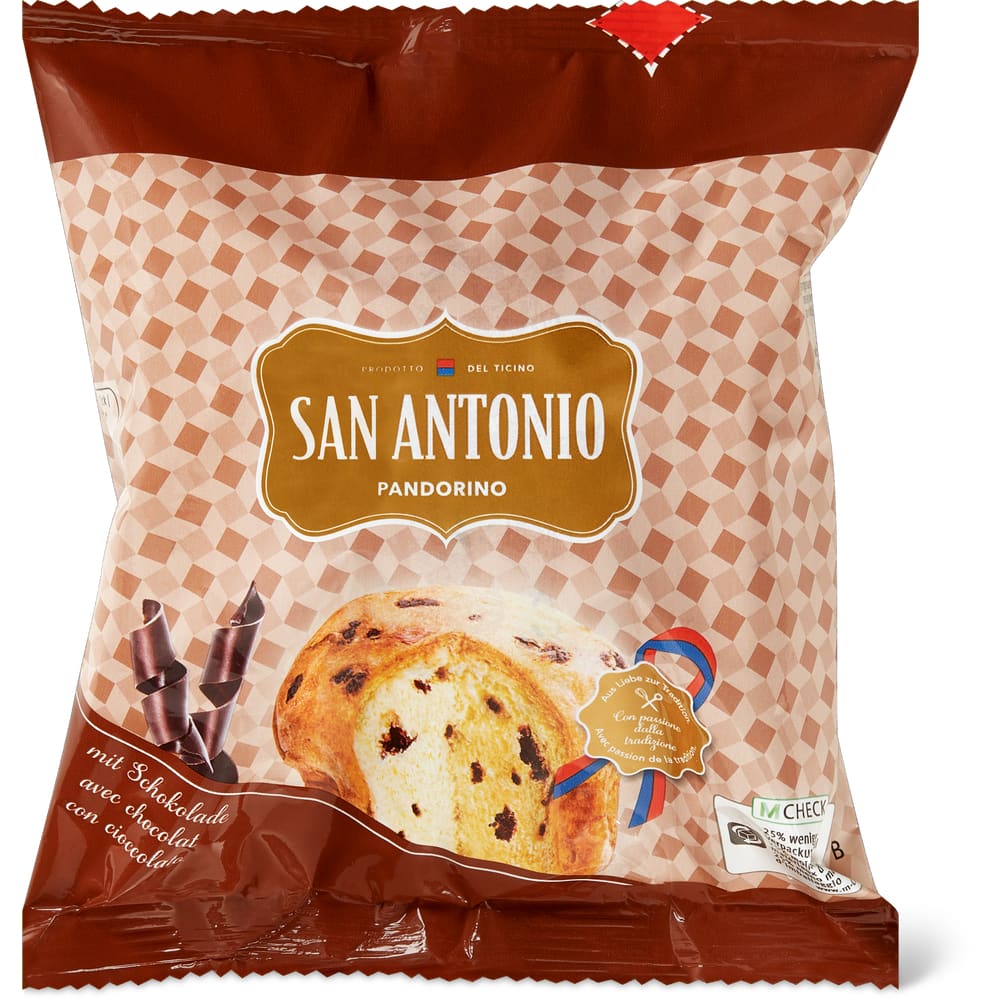 San Antonio Pandorino mit Schokolade