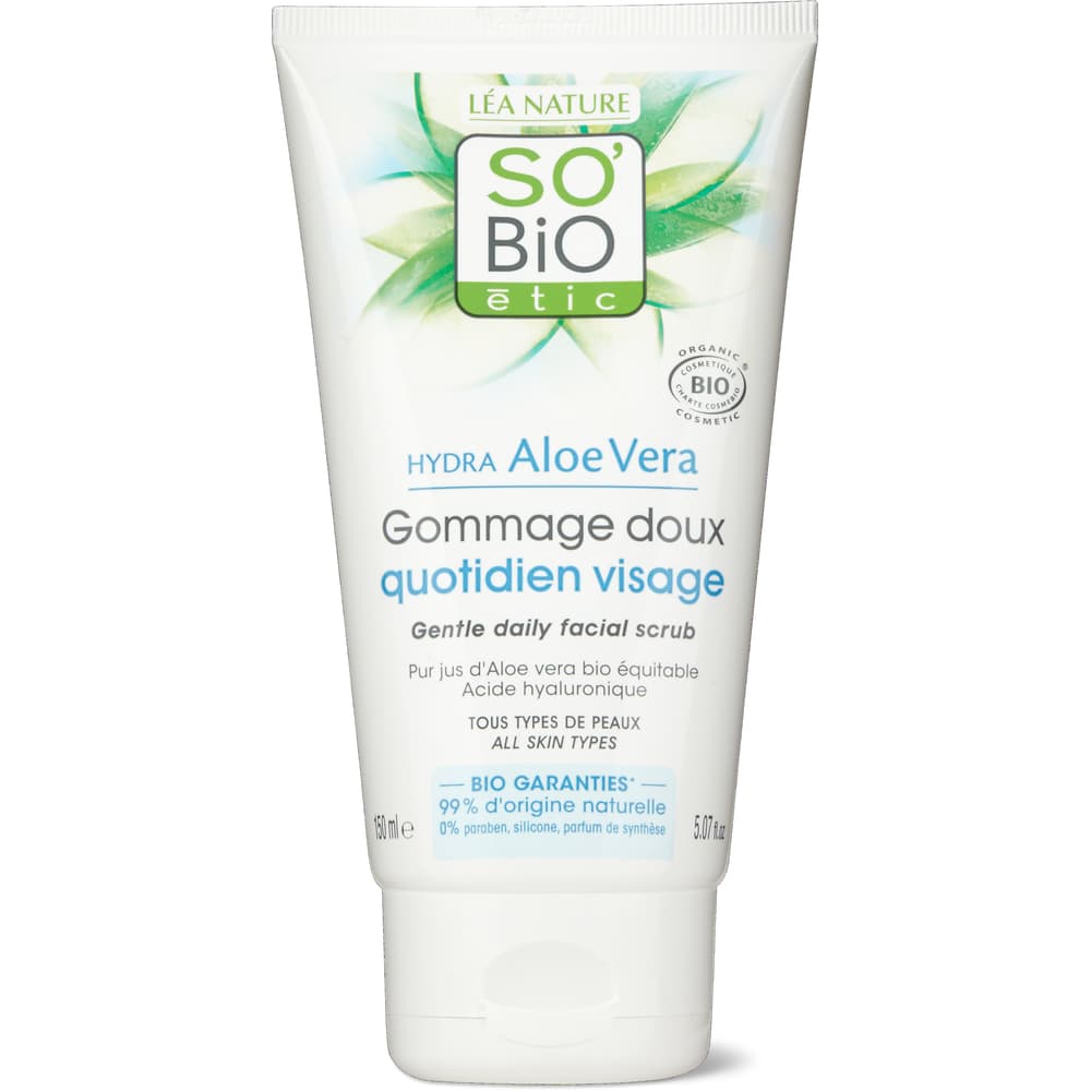 Sobio Etic  Hydra Aloe Vera sanftes Gesichtspeeling  Aloe Vera &  Hyaluronsure  Migros