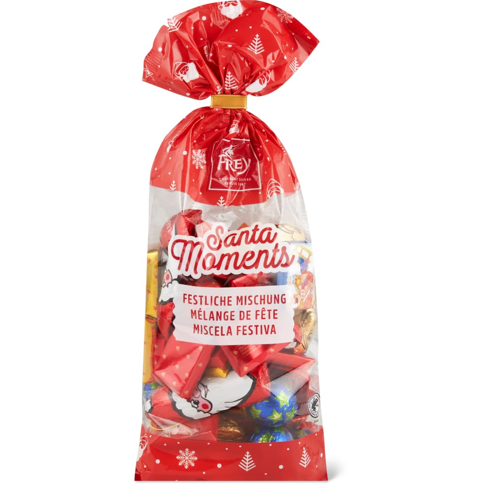 Frey Santa Moments Weihnachtsschokolade Schokoladen und Pralinen Sortiment im Beutel