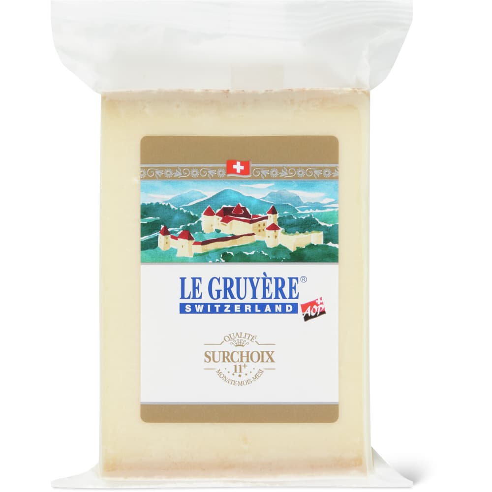 Le Gruyère AOP Schweizer Hartkäse, vollfett, mit Rohmilch Surchoix