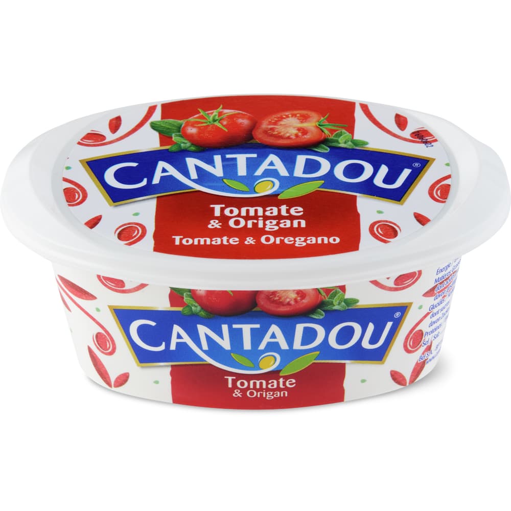 Cantadou Doppelrahm-Frischkäs pasteurisiert Tomaten-Oregano