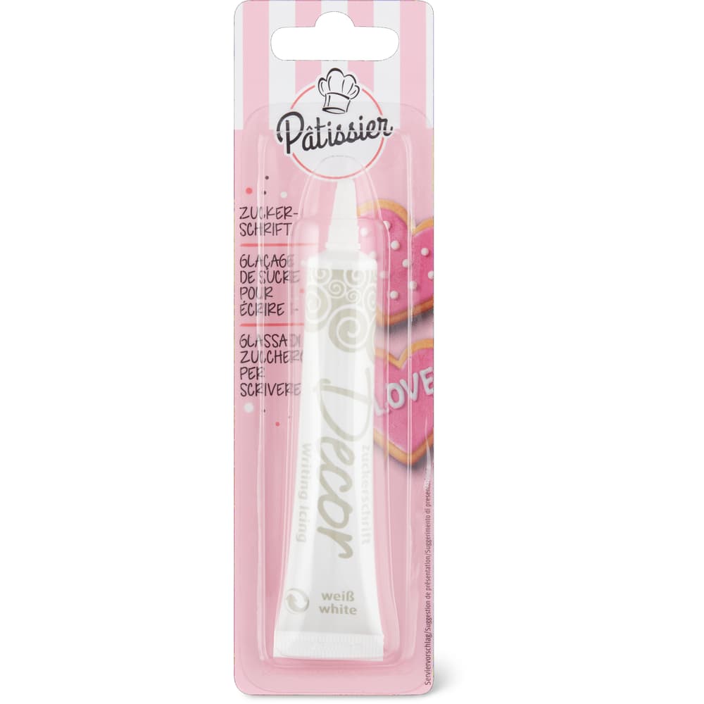 Patissier Zuckerschrift Weiss