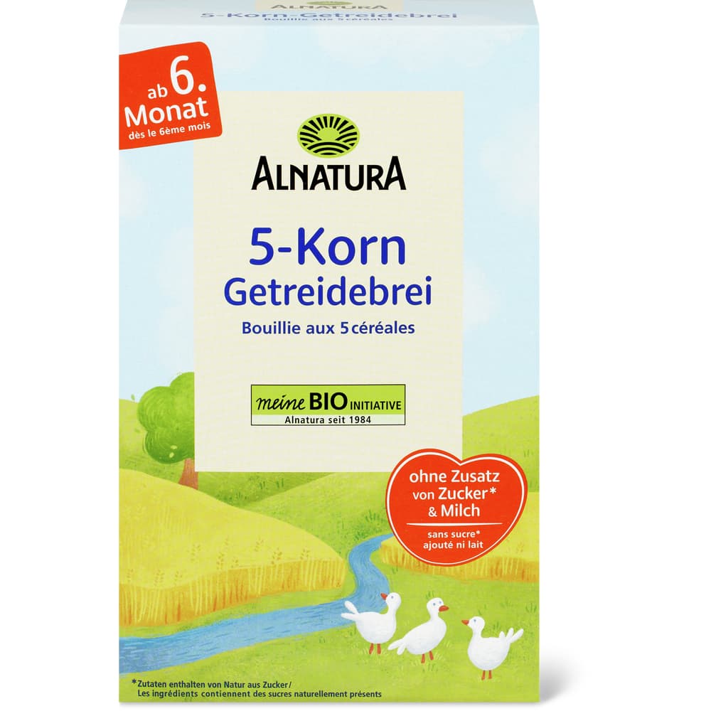 Alnatura 5-Korn Getreidebrei Ab 6 Monaten