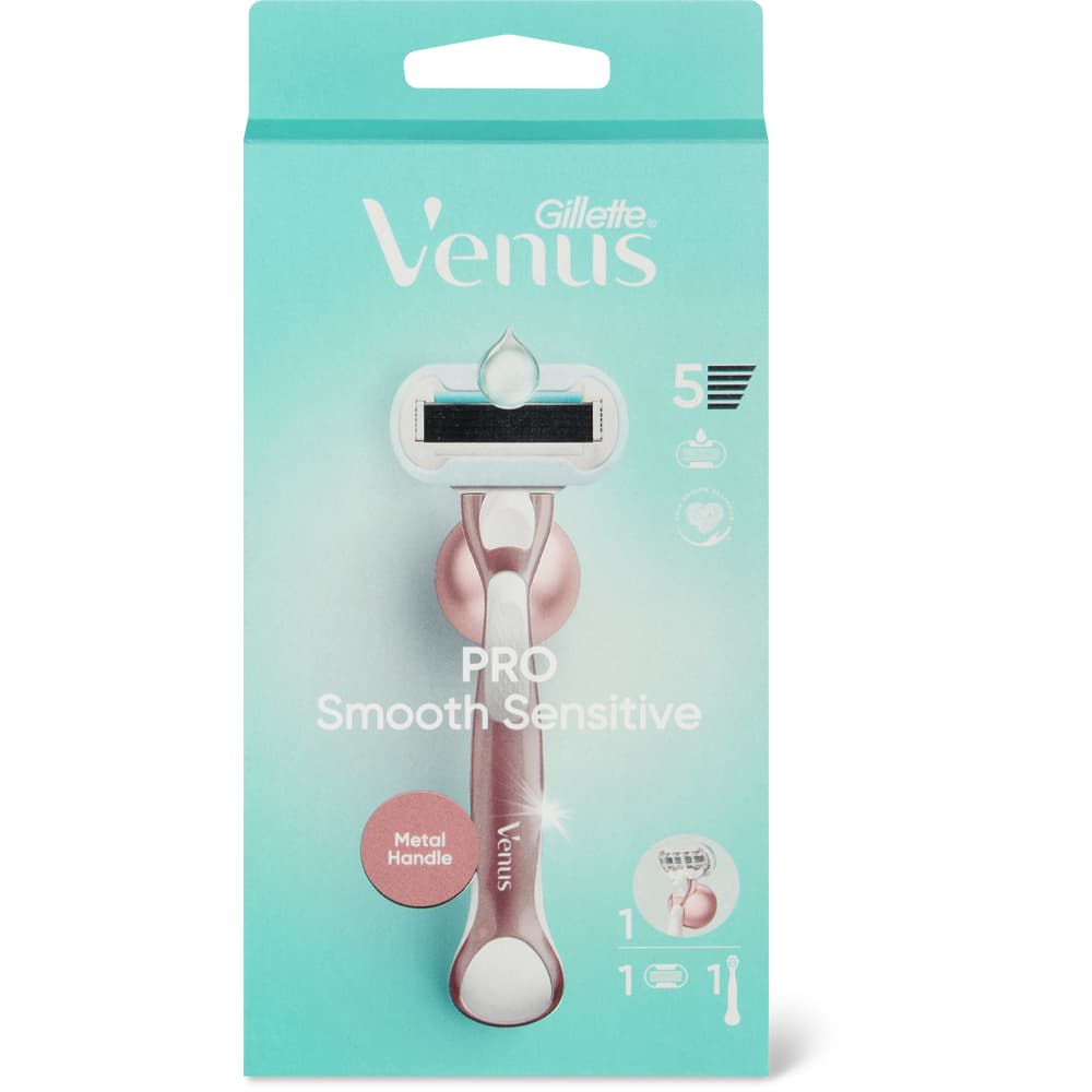 Gillette Venus Deluxe Smooth Rasierer 5 Klingen, Sensitive