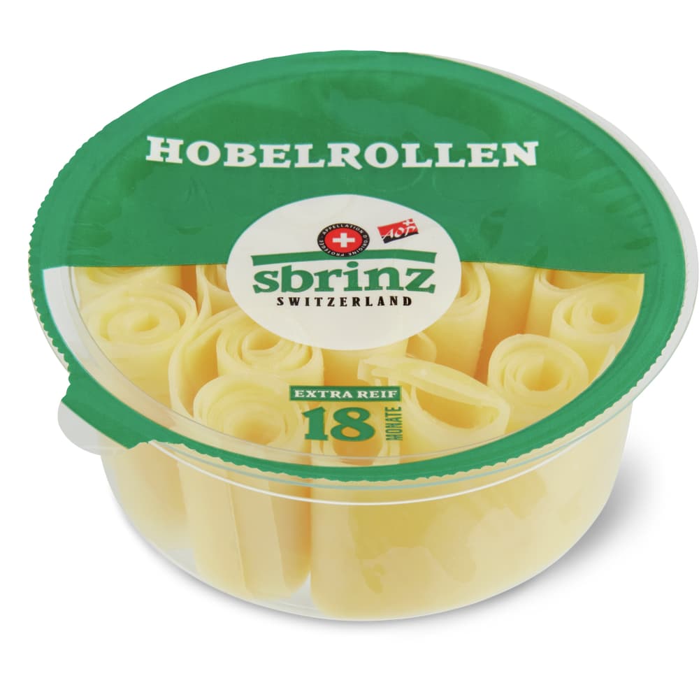 Sbrinz Schweizer Extra-Hartkäse vollfett, aus Rohmilch gehobelt