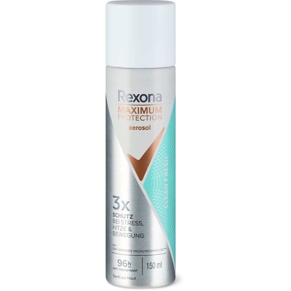 Rexona Maximum Protection Deo Spray Clean Fresh 96h, Anti-Transpirant