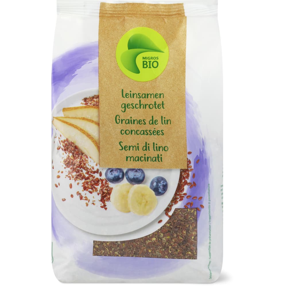 Leinsamen Bio, geschrotet