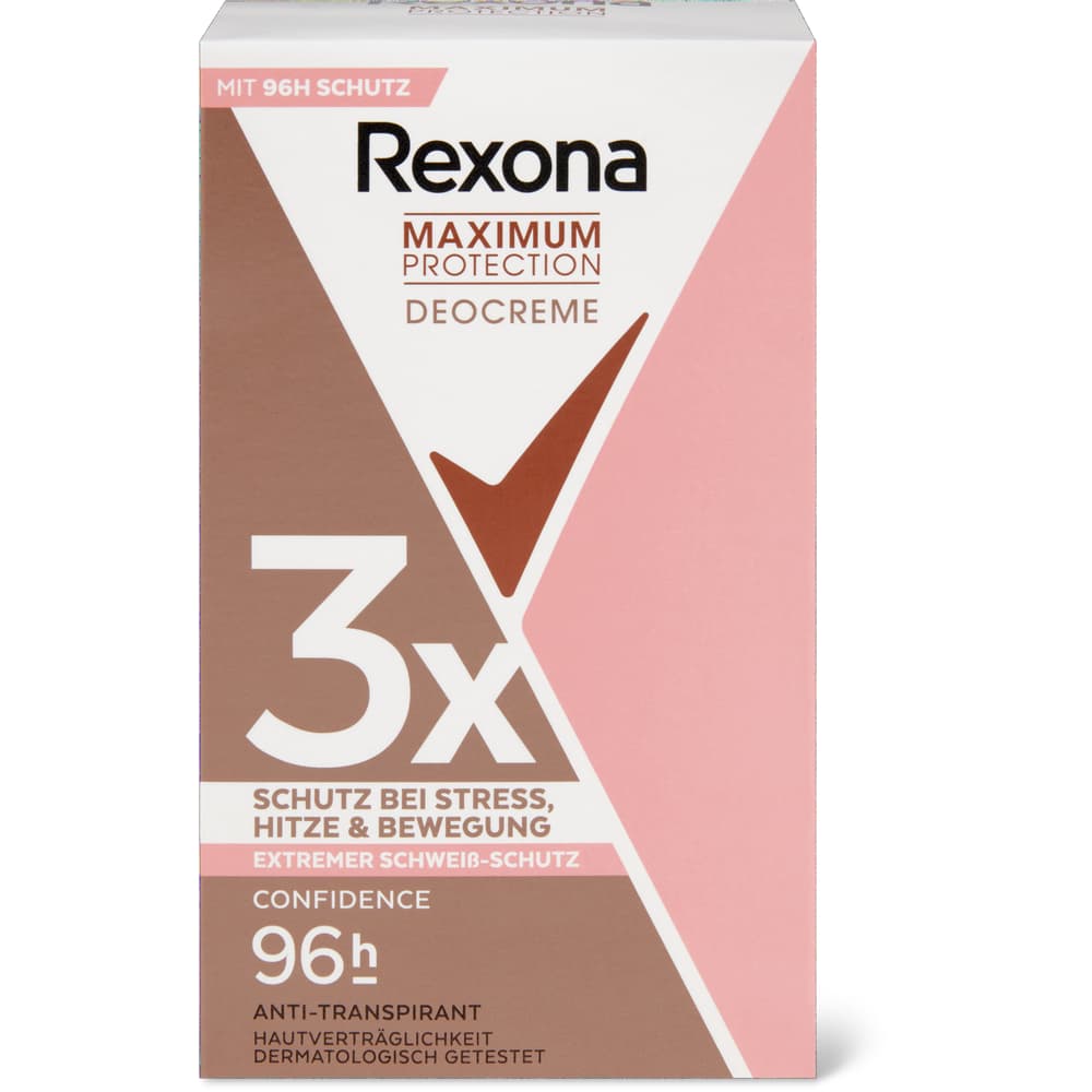 Rexona Maximum Protection Deo Creme Confidence 96h, Anti-Transpirant