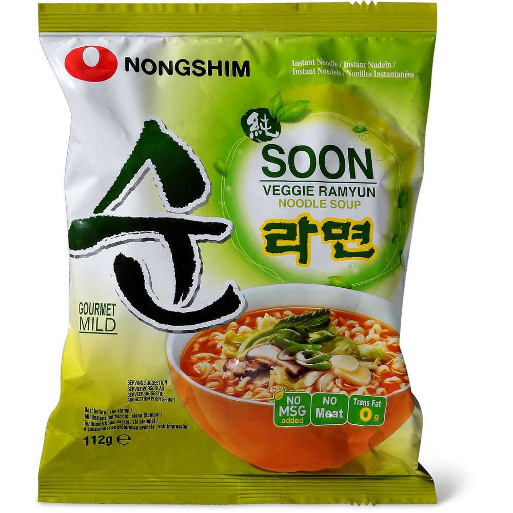 Nongshim Veggie Ramyun Nudelsuppe Mild